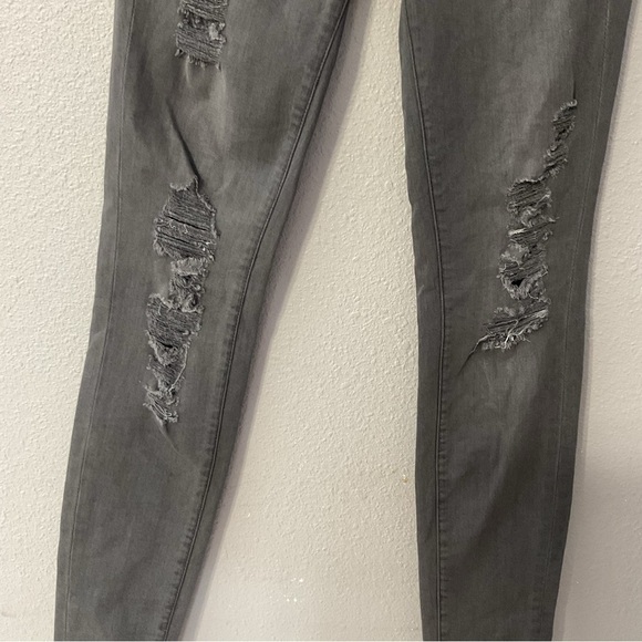 FRAME Grey Shred Le Skinny de Jeanne Jeans size 25 - Picture 4 of 13